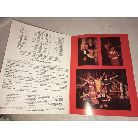 Vintage Program- National Touring Musicals Presents Annie - Picture 12 of 13